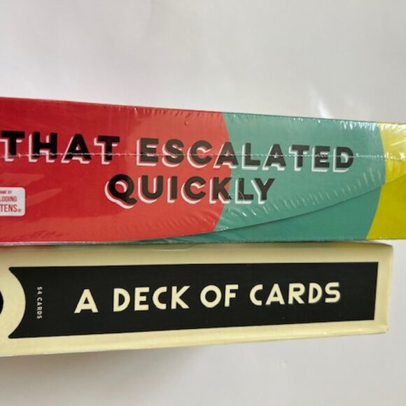New That Escalated Quickly Card Game and Used A Big Deal Card Game - 2 Games - Picture 2 of 5